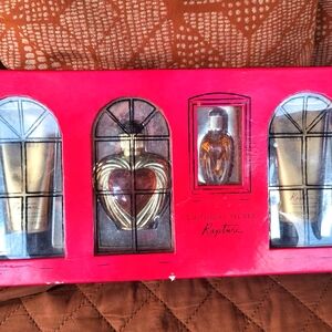 VICTORIA'S SECRET VTG AUTHENTIC RAPTURE PERFUME COLOGNE BODYWASH LOTION NEW SET